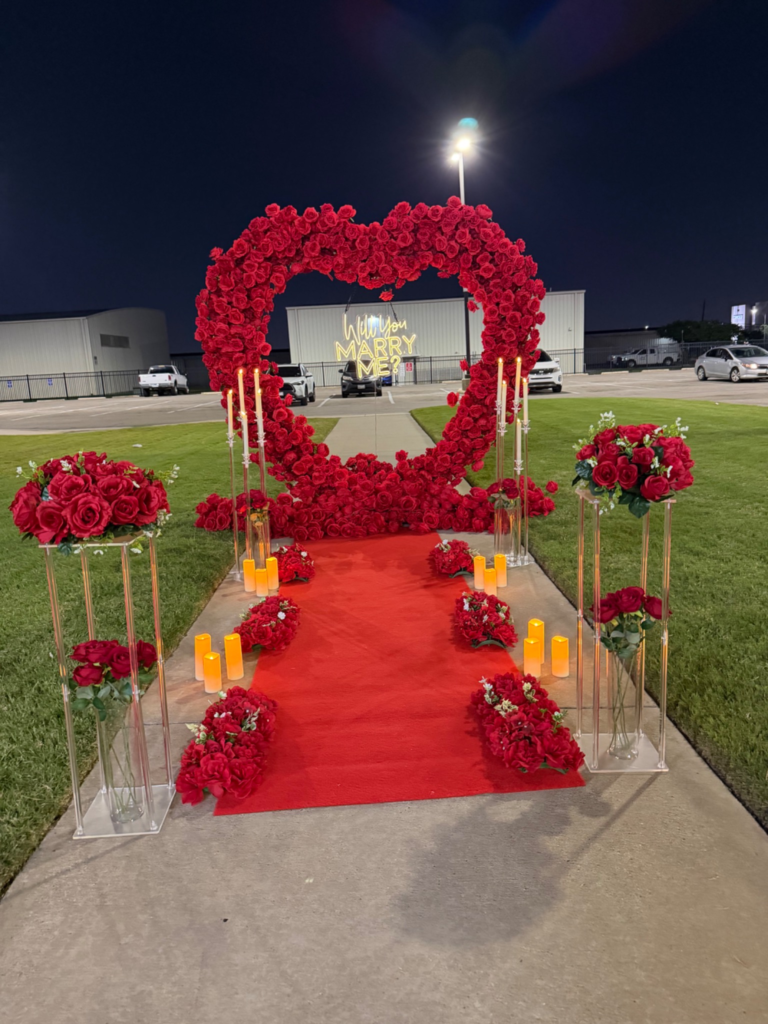 Night proposal setup